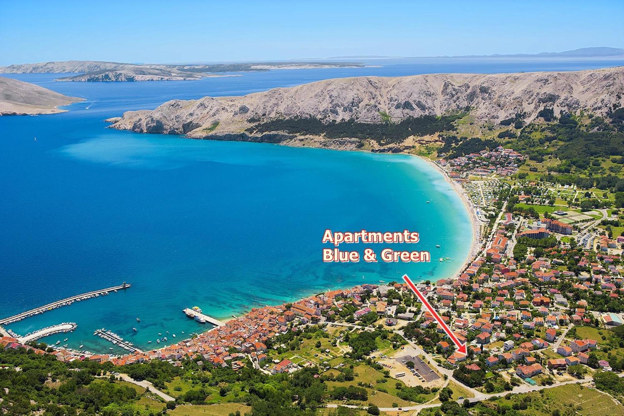 Apartments Blue And Green With Balcony Baška Dış mekan fotoğraf